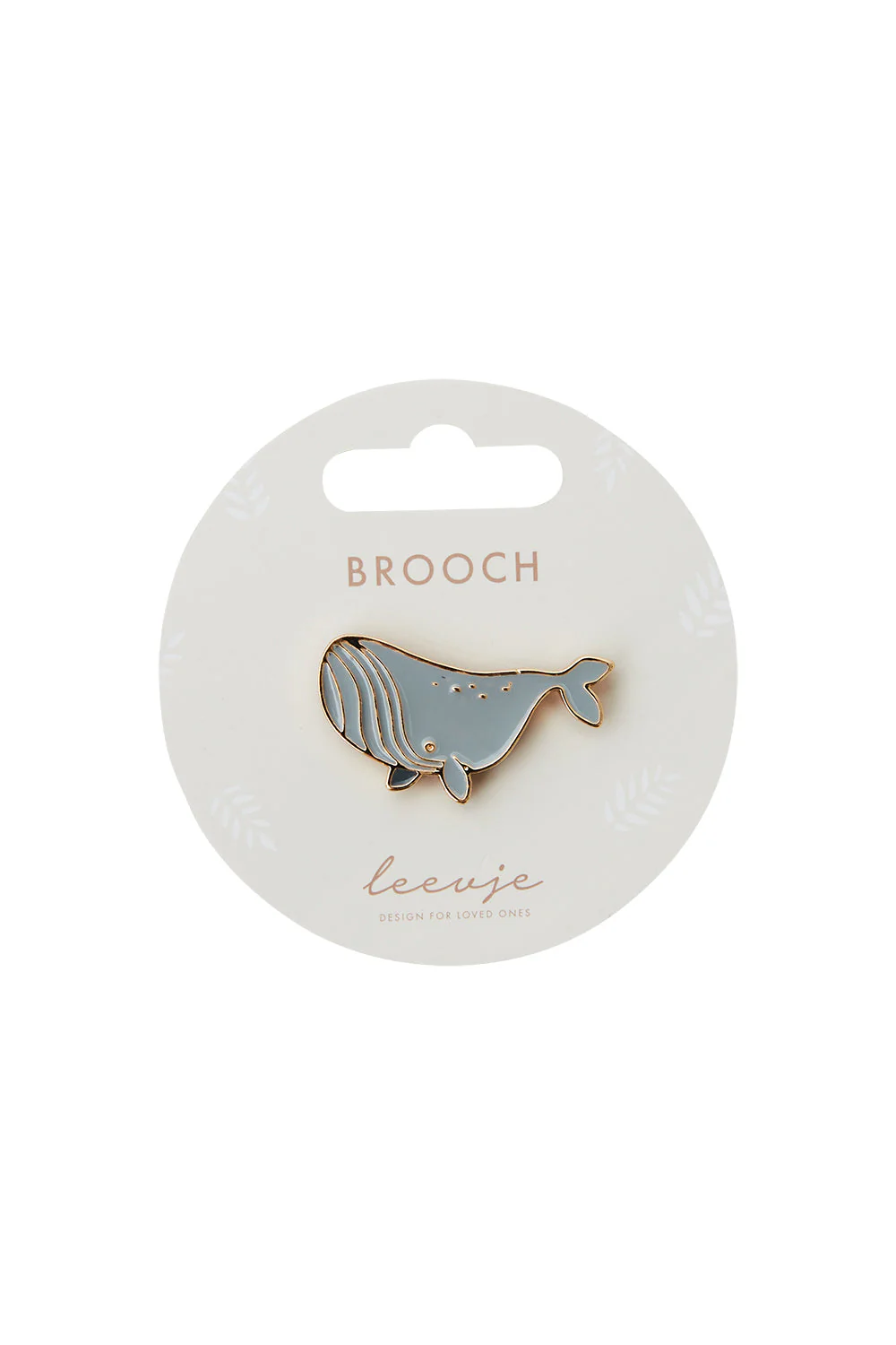 Brosche 'whale'