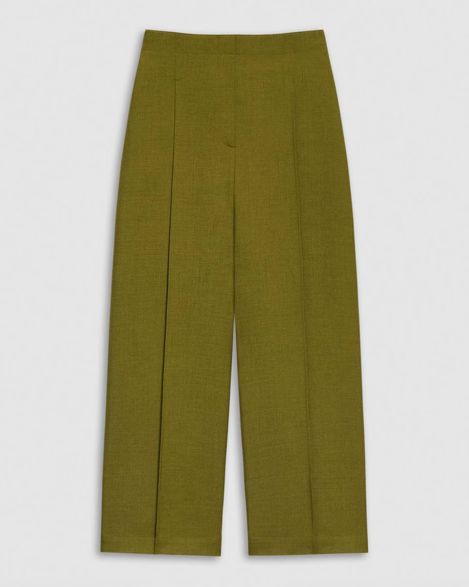 Deep Pleat Pant in City Twill