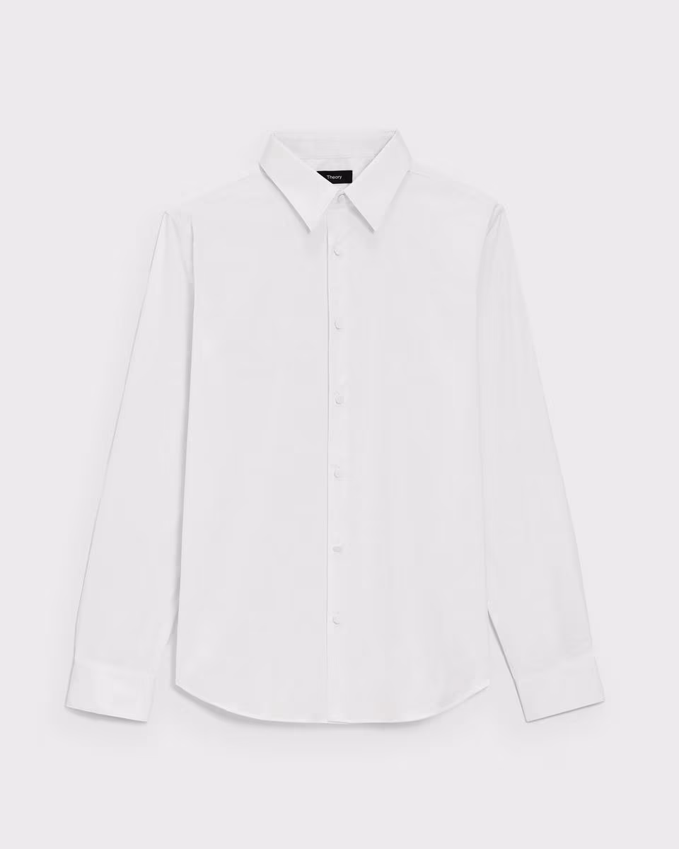 Sylvain Tuxedo Shirt in Stretch Cotton-Blend
