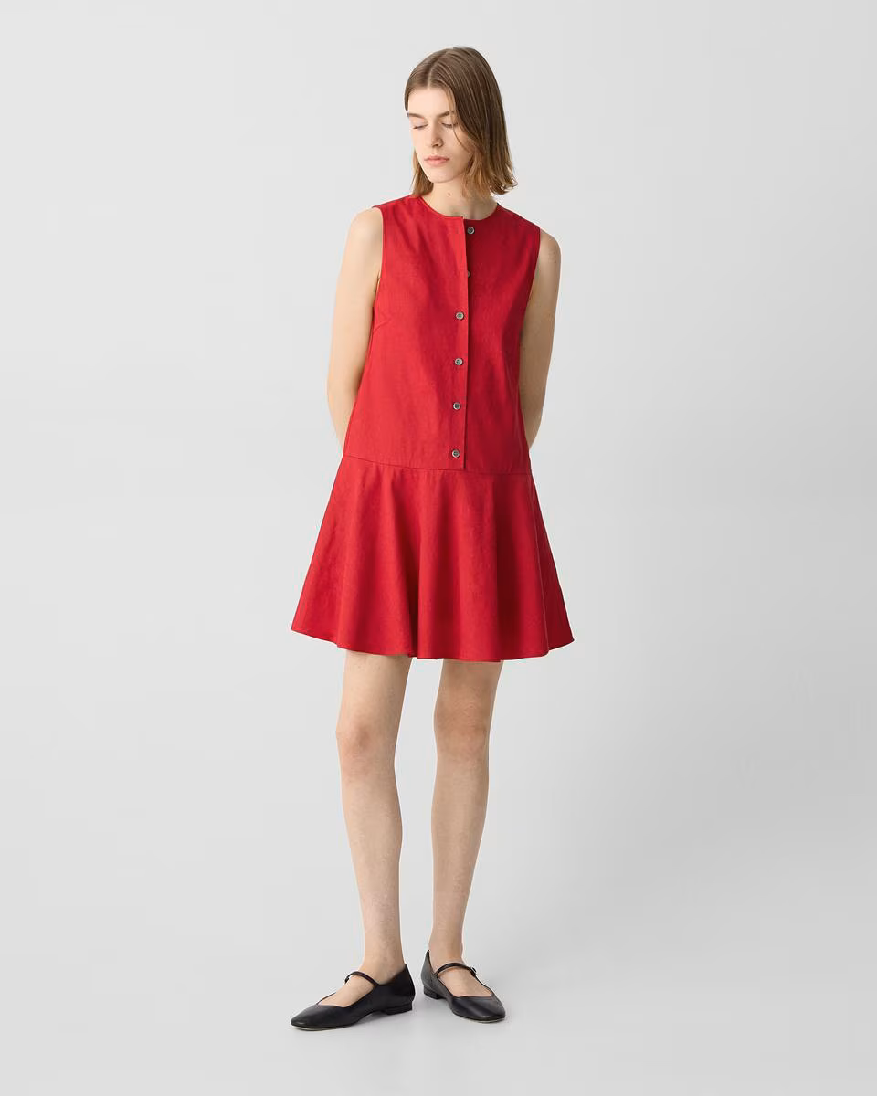 Sleeveless Mini Dress in Good Linen