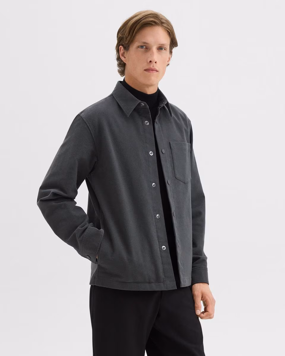 Shirt Jacket in Moleskin Twill