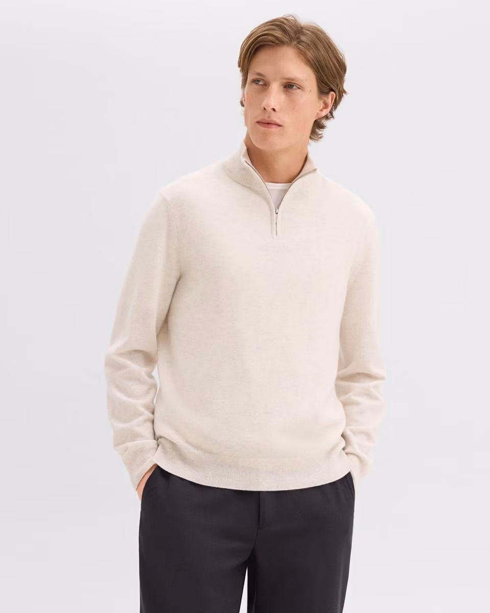 Hilles Quarter-Zip Sweater in Cashmere
