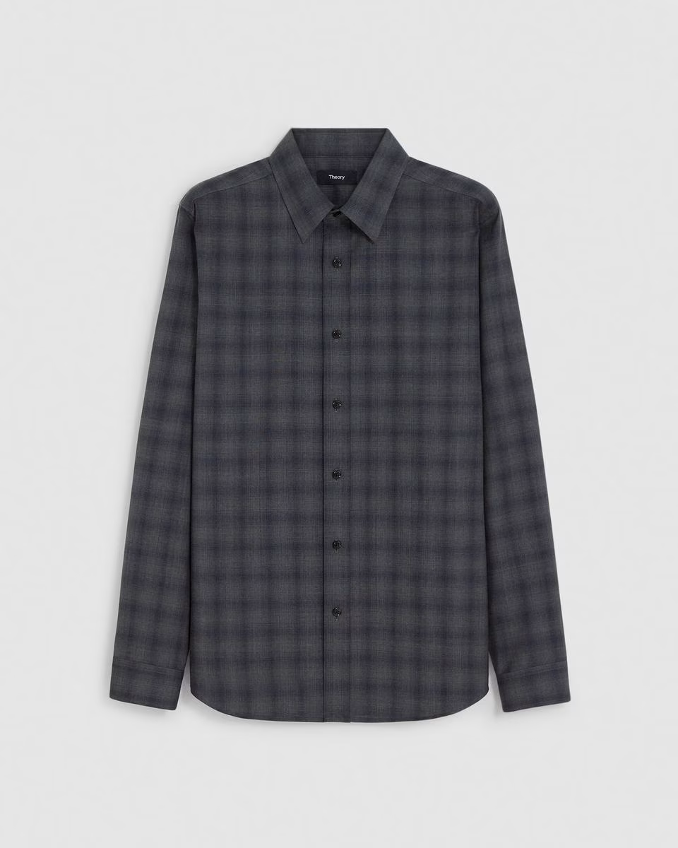 Irving Shirt in Checked Wool