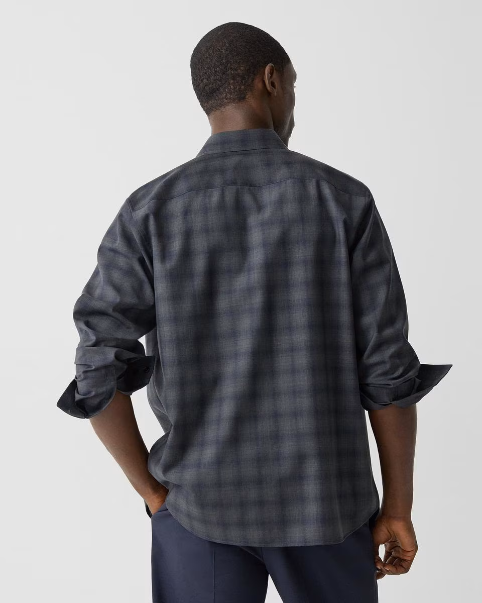 Irving Shirt in Checked Wool