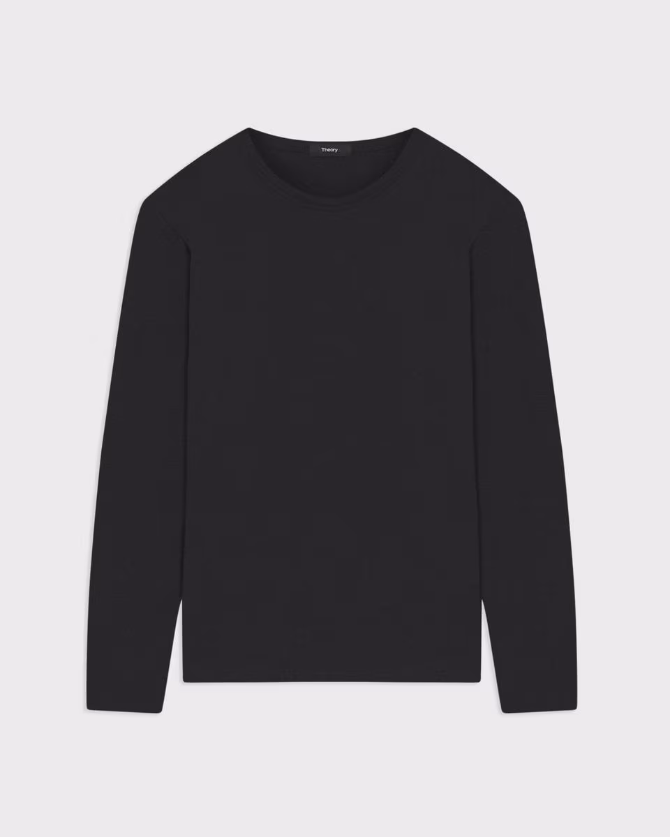 Essential Long-Sleeve Tee in Anemone Modal Jersey