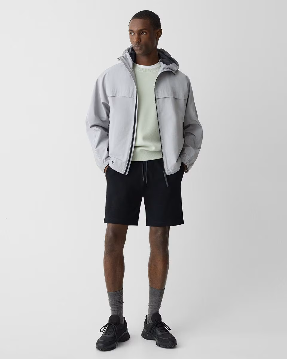 Hooded Jacket in Cotton-Blend