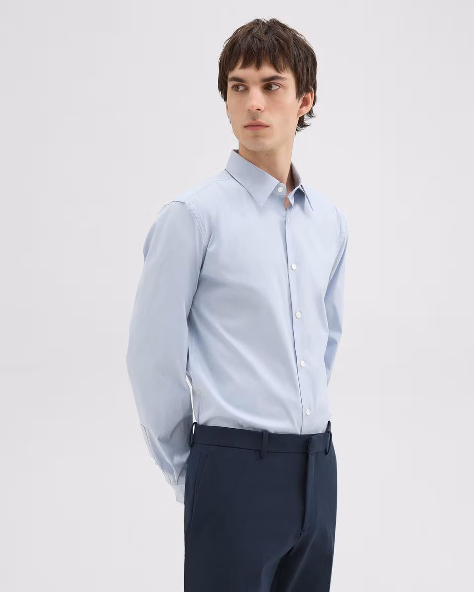 Sylvain Shirt in Checked Poplin