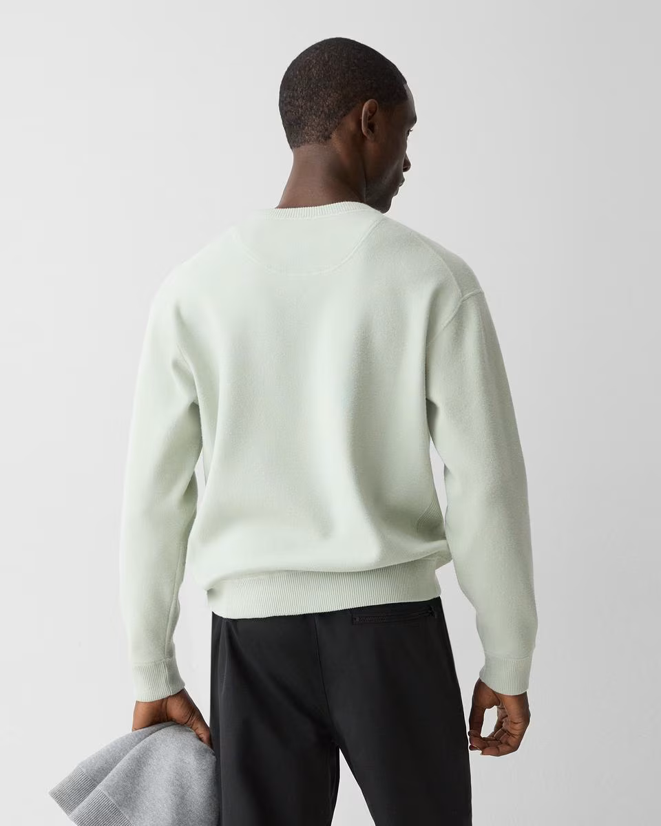 Relaxed Crewneck Sweatshirt in Light Bilen
