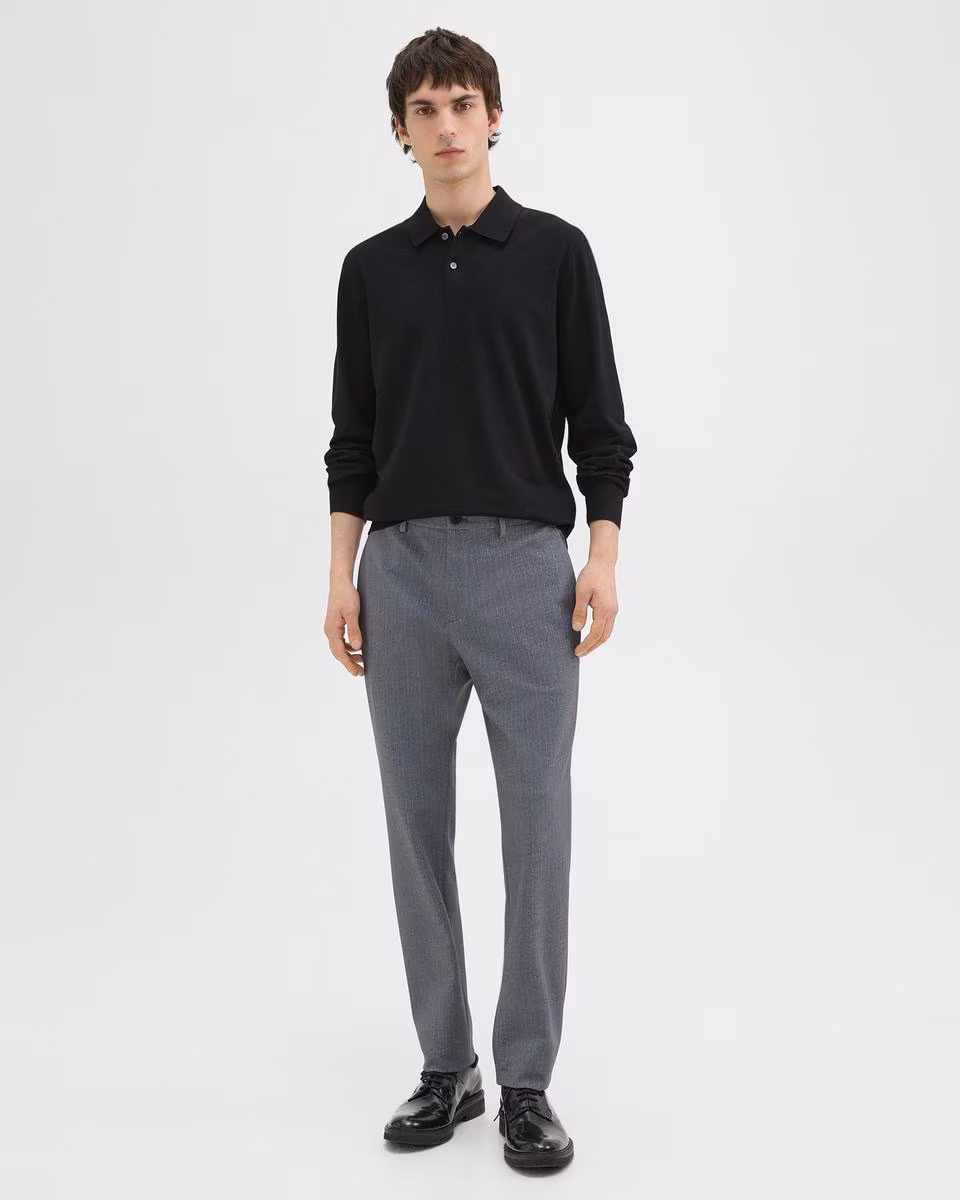Zaine Pant in Herringbone Precision Ponte