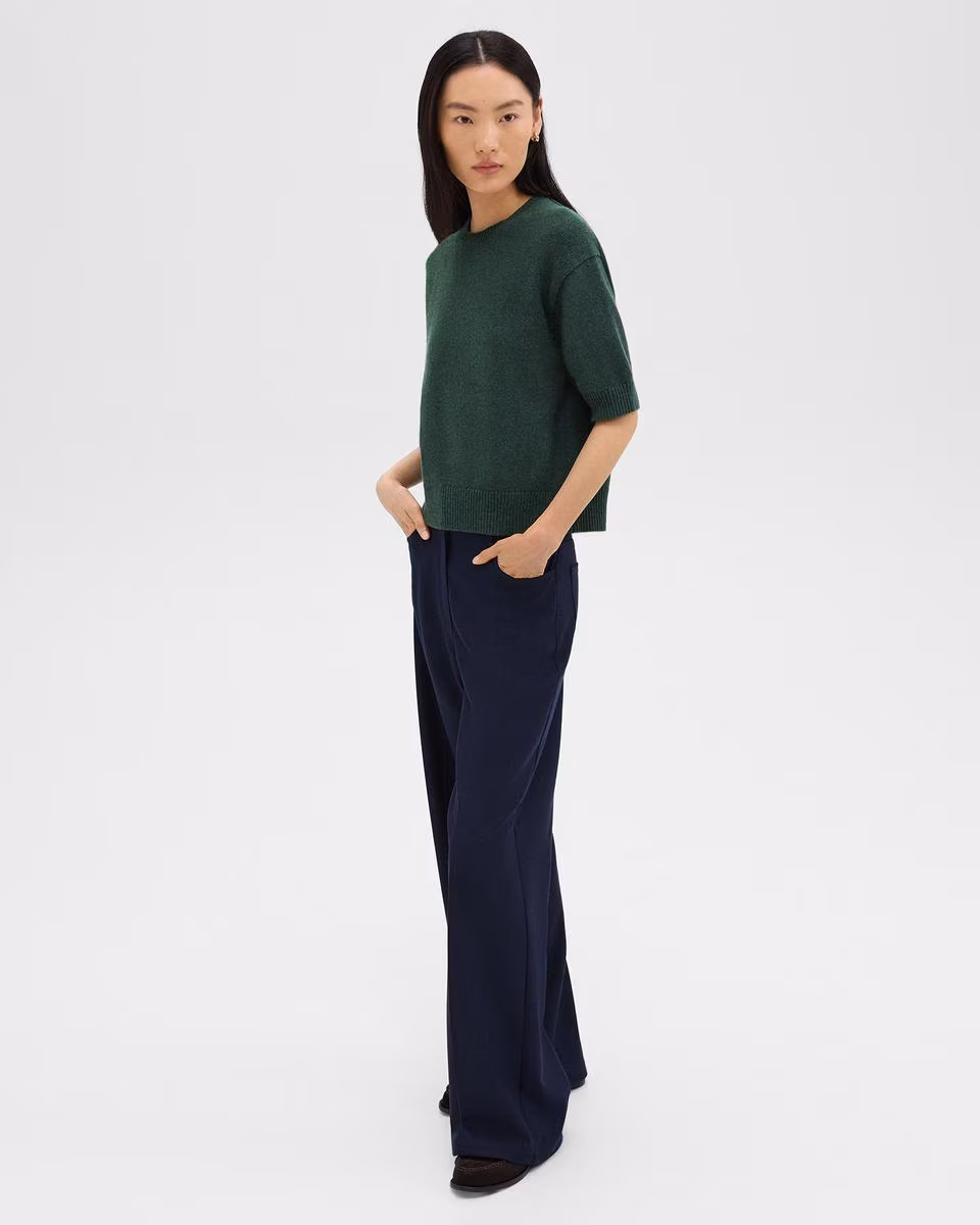 Straight-Leg 5-Pocket Pant in Stretch Flannel