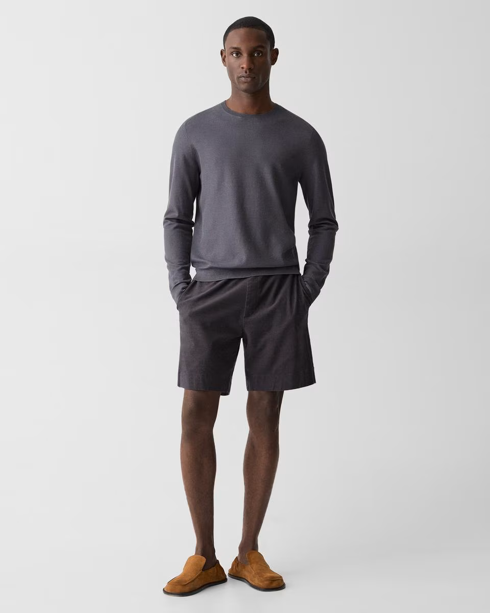 Crewneck Sweatshirt in Silk-Cotton