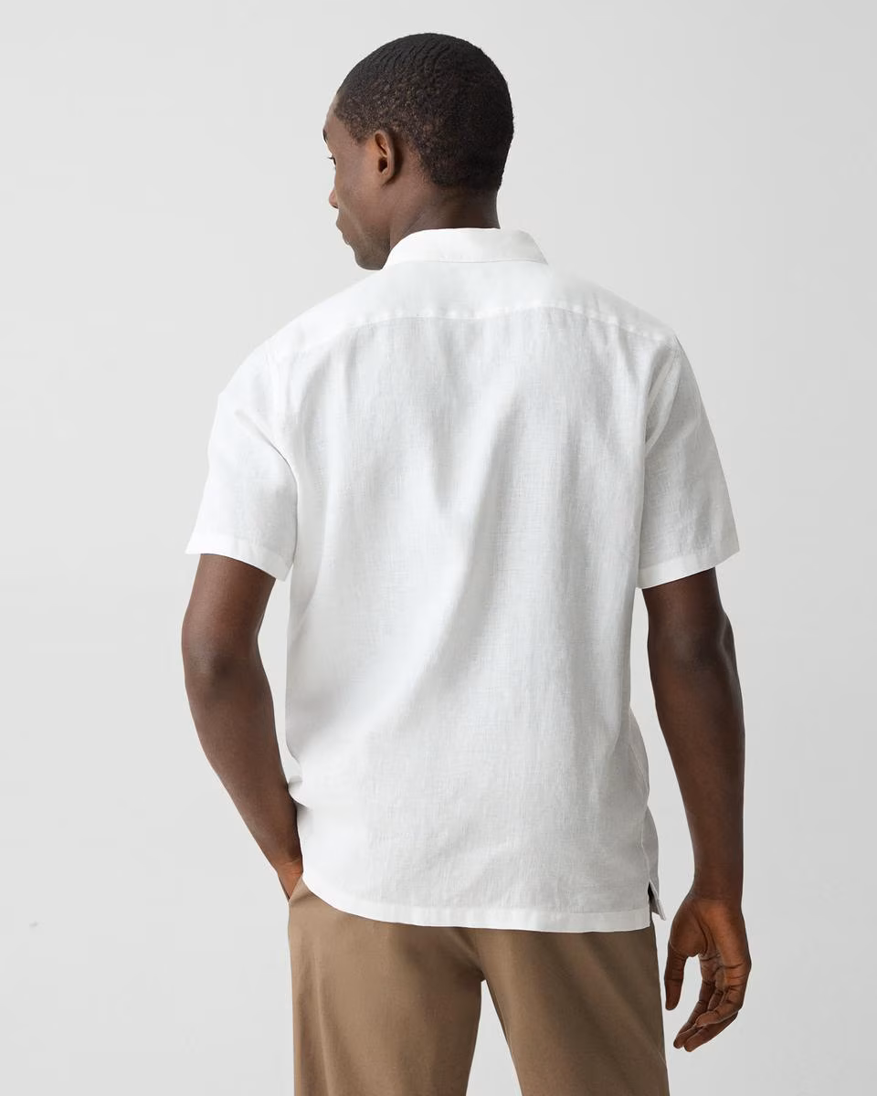 Irving Short-Sleeve Shirt in Relaxed Linen