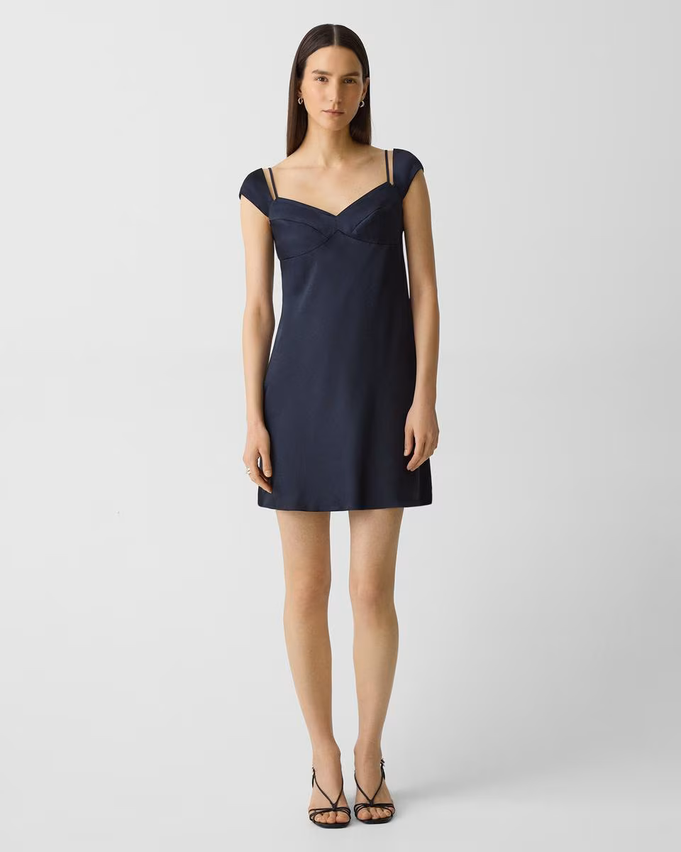 Camisole Dress in Crushed Satin