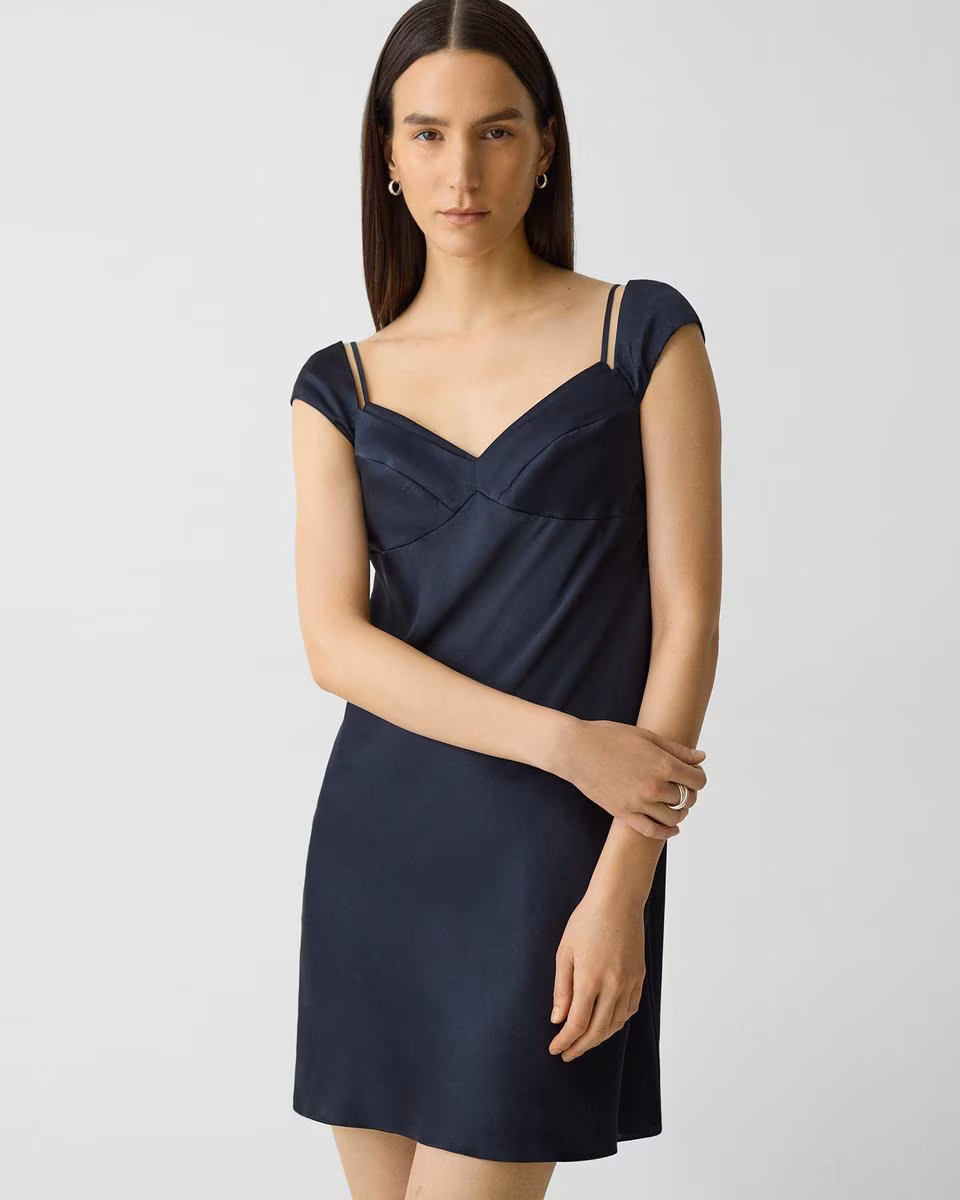 Camisole Dress in Crushed Satin