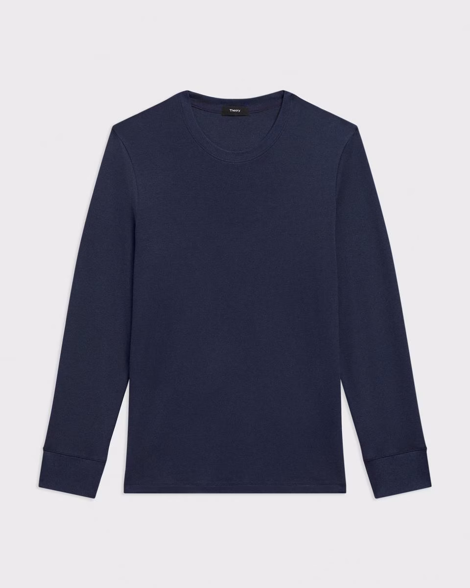 Essential Long-Sleeve Tee in Anemone Modal Jersey