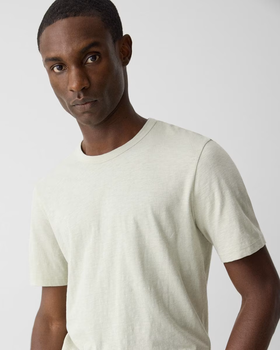 Essential Tee in Cosmos Slub Cotton