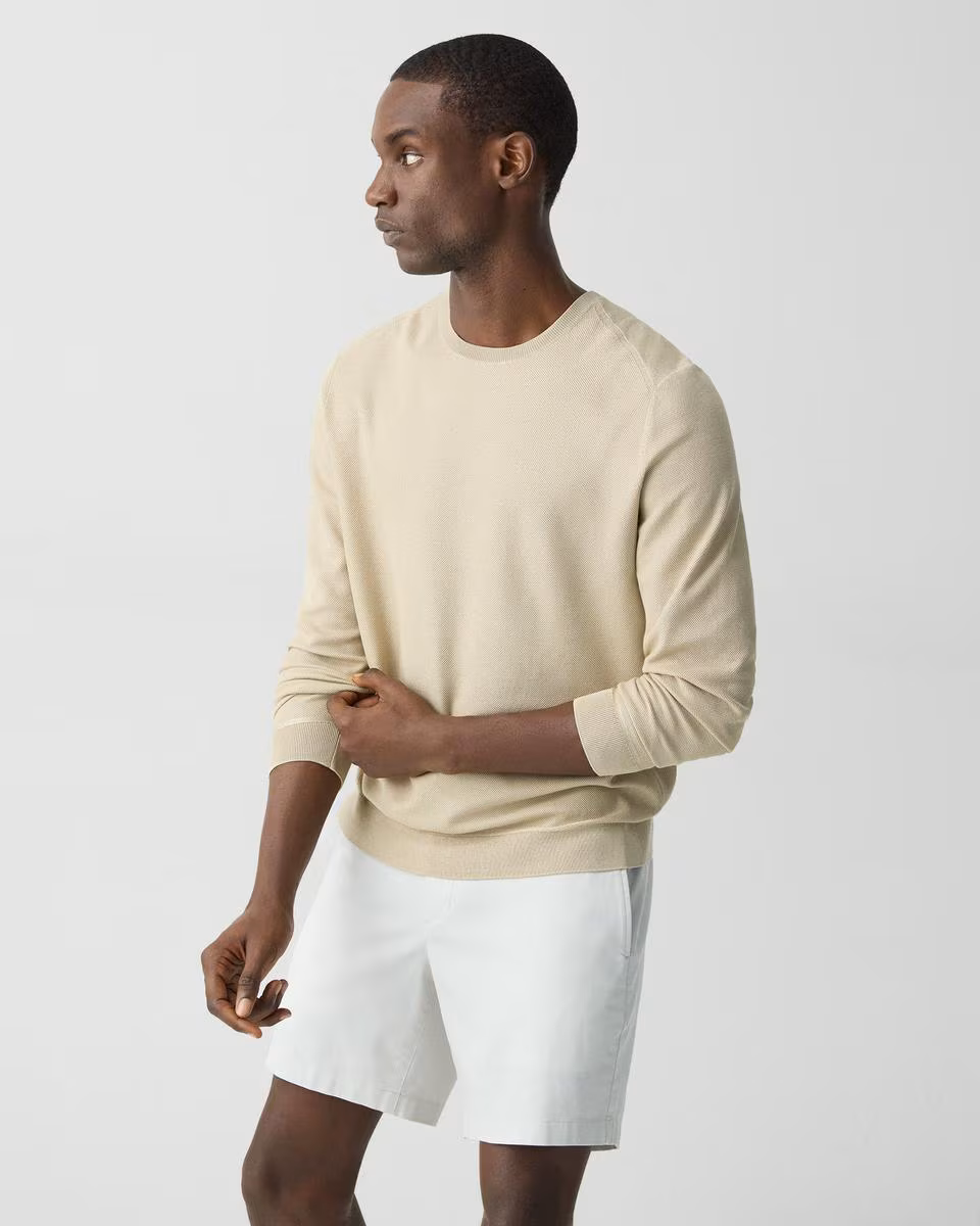 Crewneck Sweatshirt in Silk-Cotton