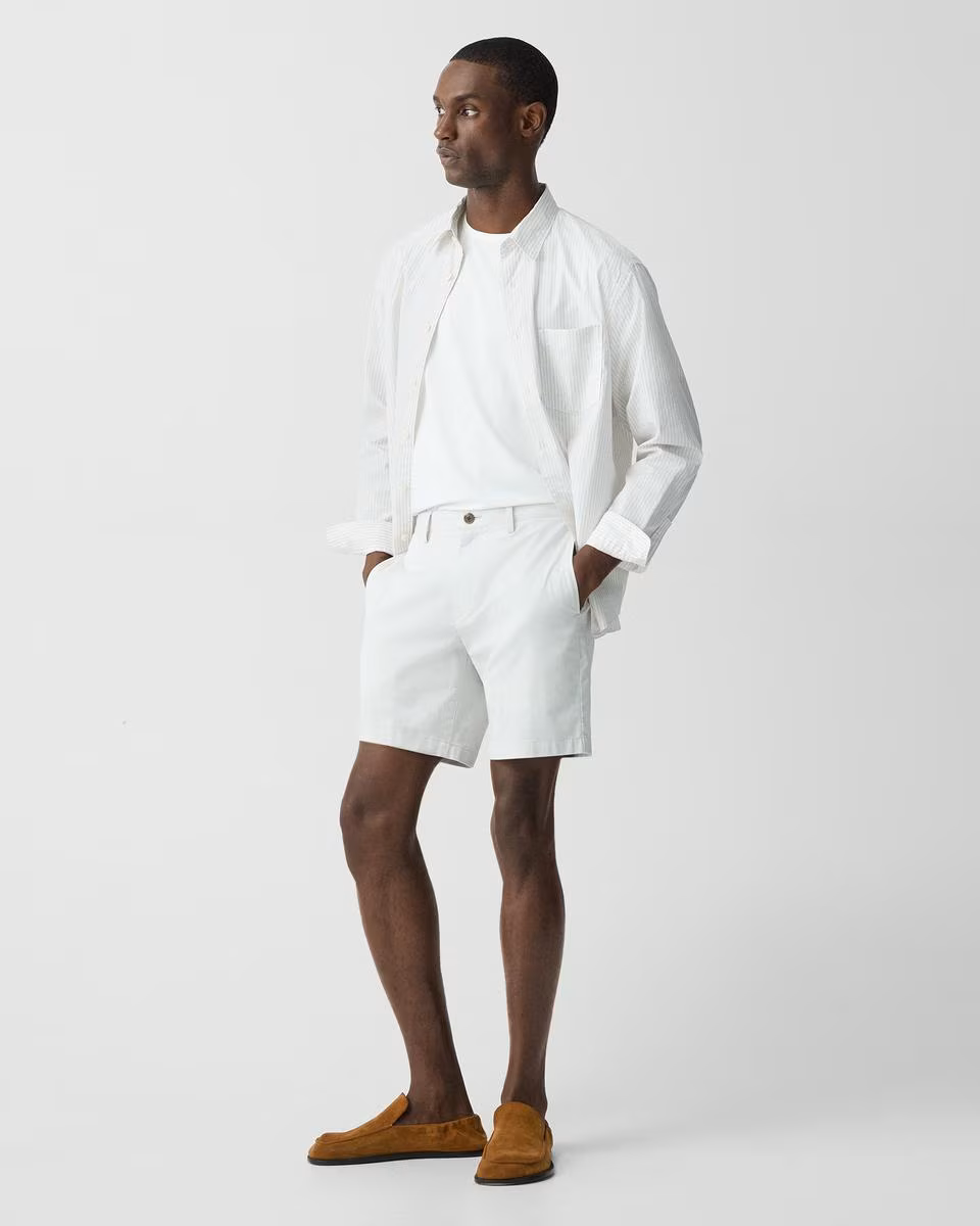 Zaine Short in Stretch Cotton