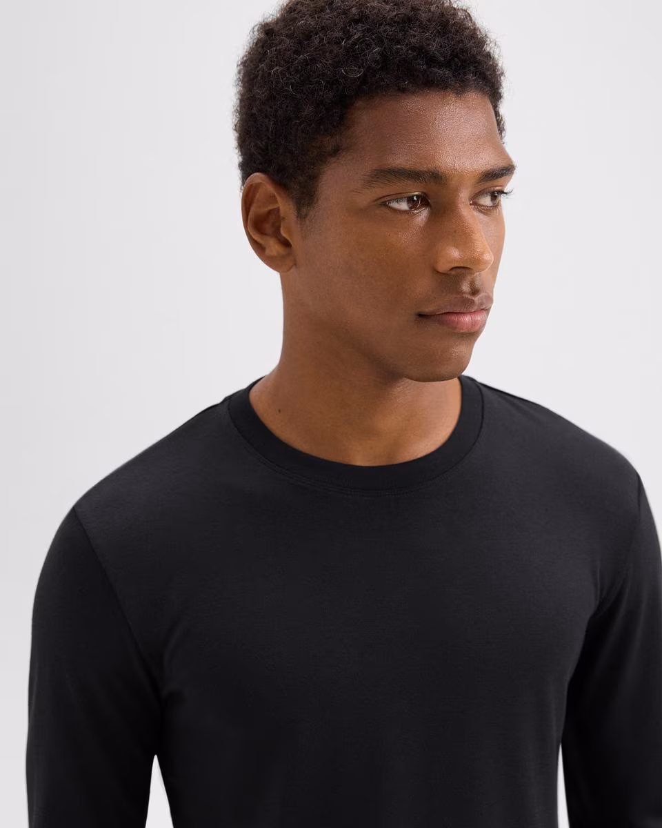 Essential Long-Sleeve Tee in Anemone Modal Jersey