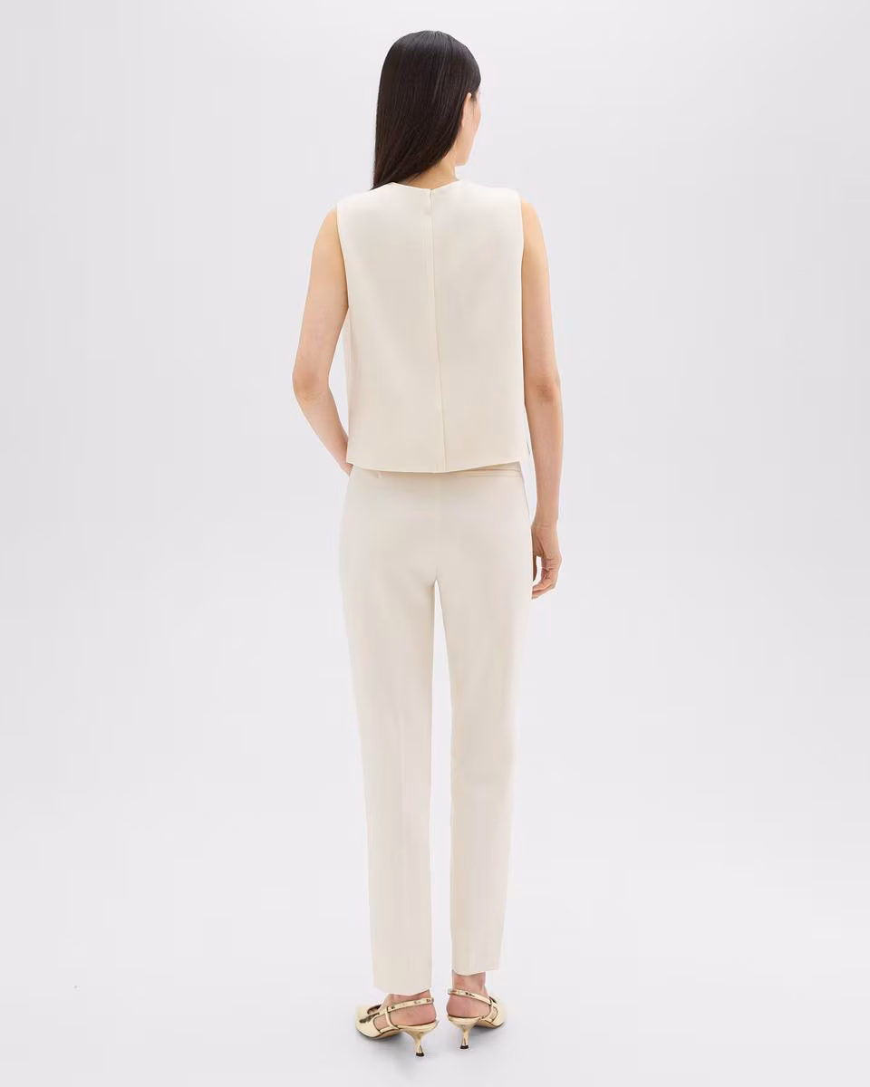Treeca Full Length Pant in Admiral Crepe