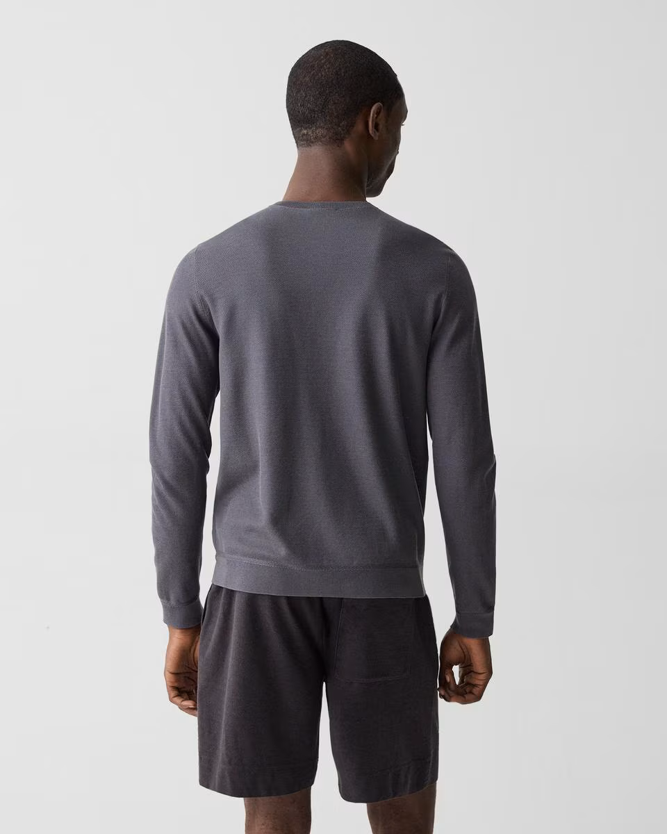 Crewneck Sweatshirt in Silk-Cotton