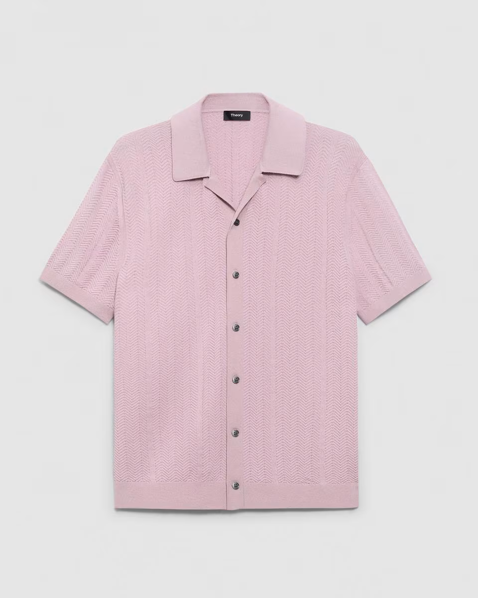 Camp Collar Shirt in Cotton Light Twist