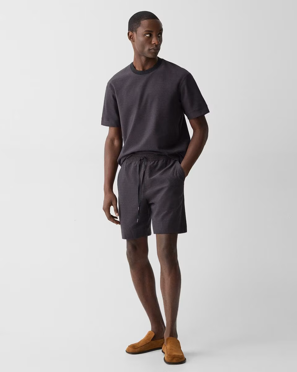 Drawstring Short in Terry Cotton