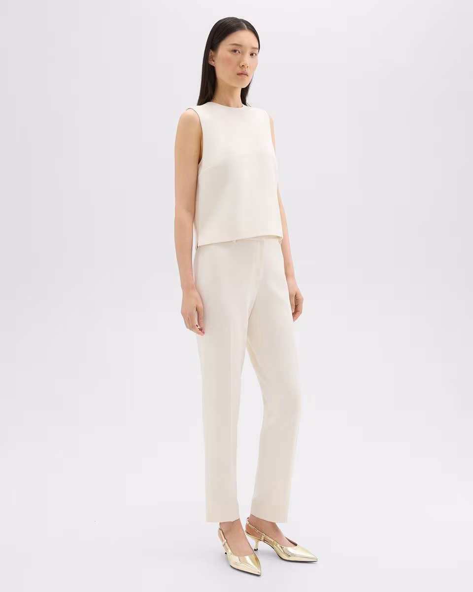 Treeca Full Length Pant in Admiral Crepe