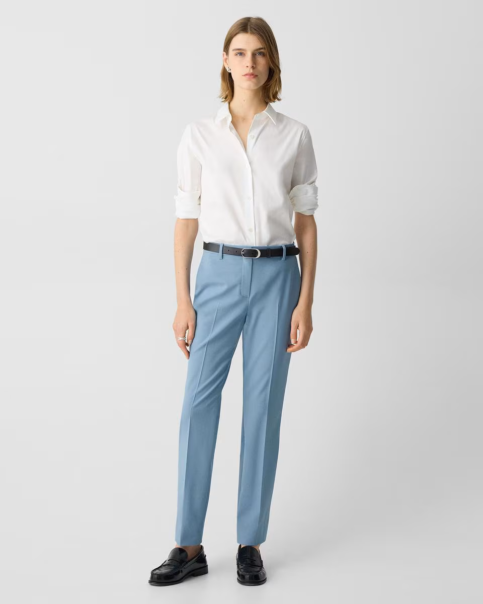 Treeca Full Length Pant in Good Wool