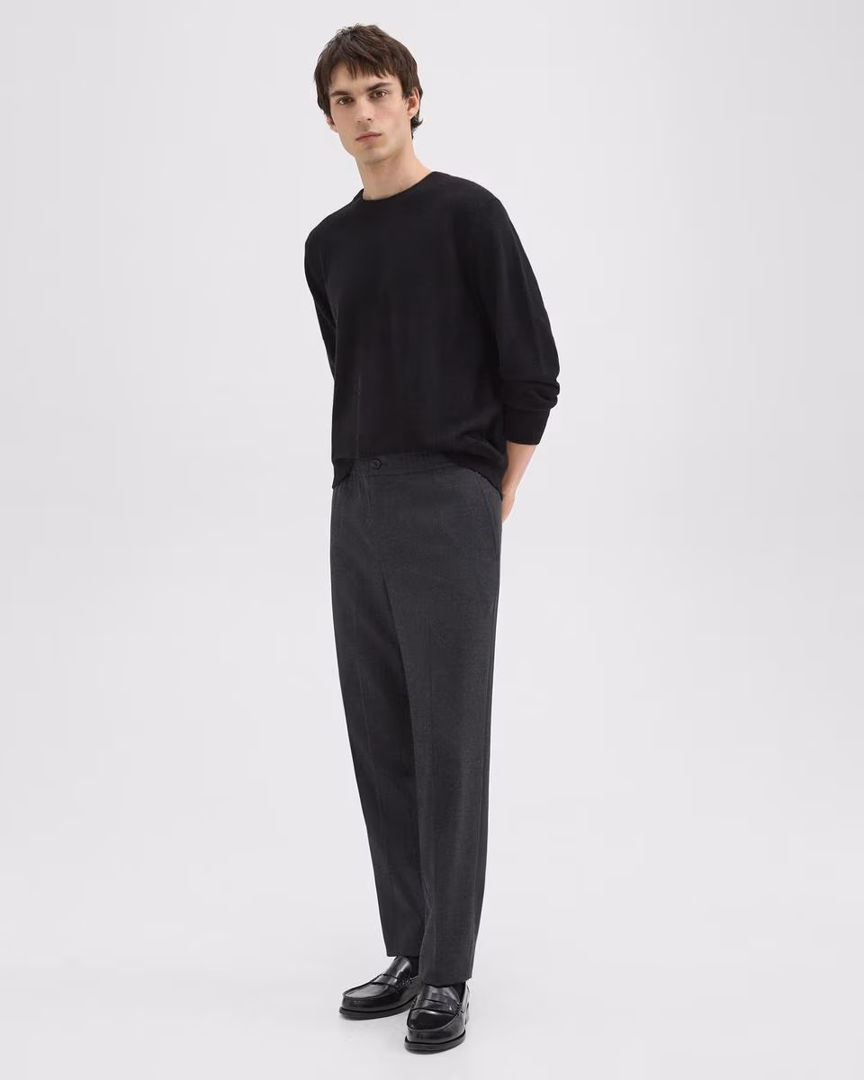 Larin Drawstring Pant in Stretch Flannel