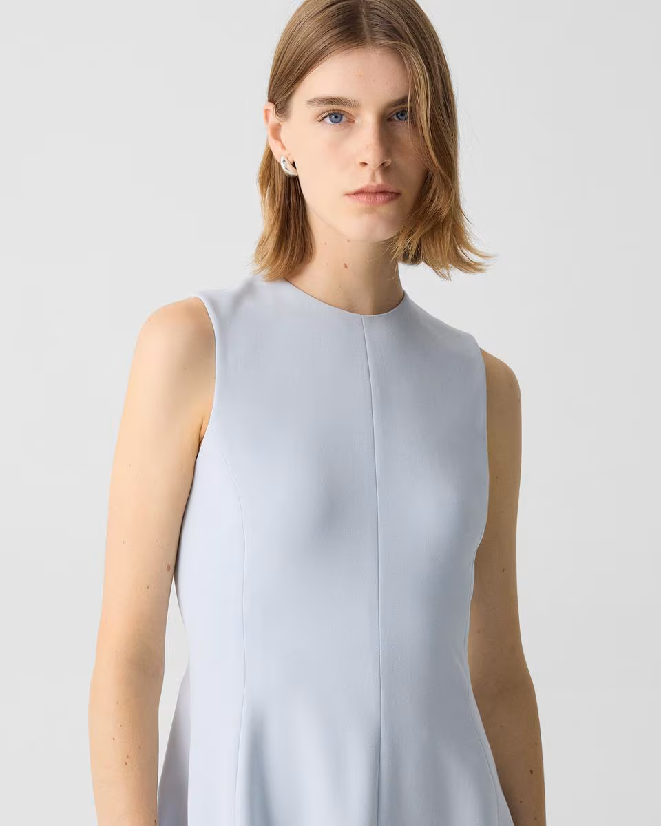 A-Line Mini Dress in Admiral Crepe