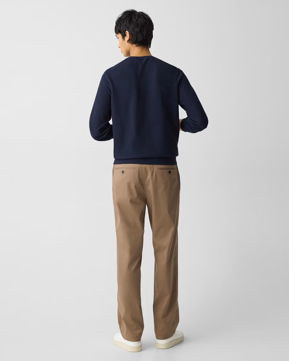 Straight Pant in Cotton-Blend Twill