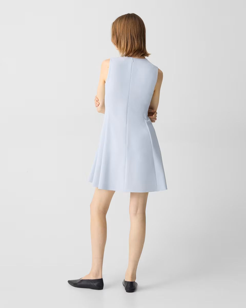 A-Line Mini Dress in Admiral Crepe