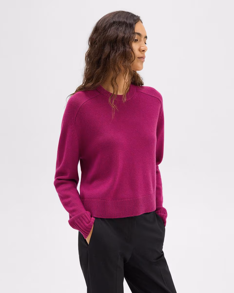 Cropped Sweater in Cashmere