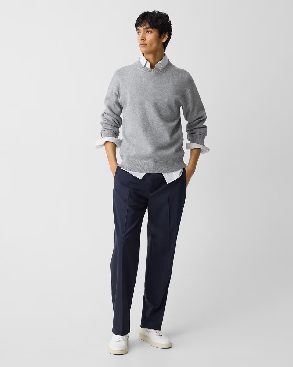 Relaxed Crewneck Sweatshirt in Light Bilen