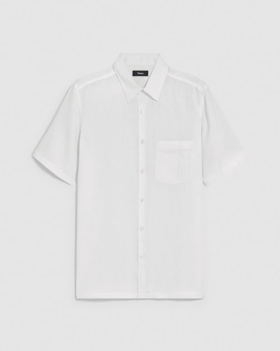 Irving Short-Sleeve Shirt in Relaxed Linen