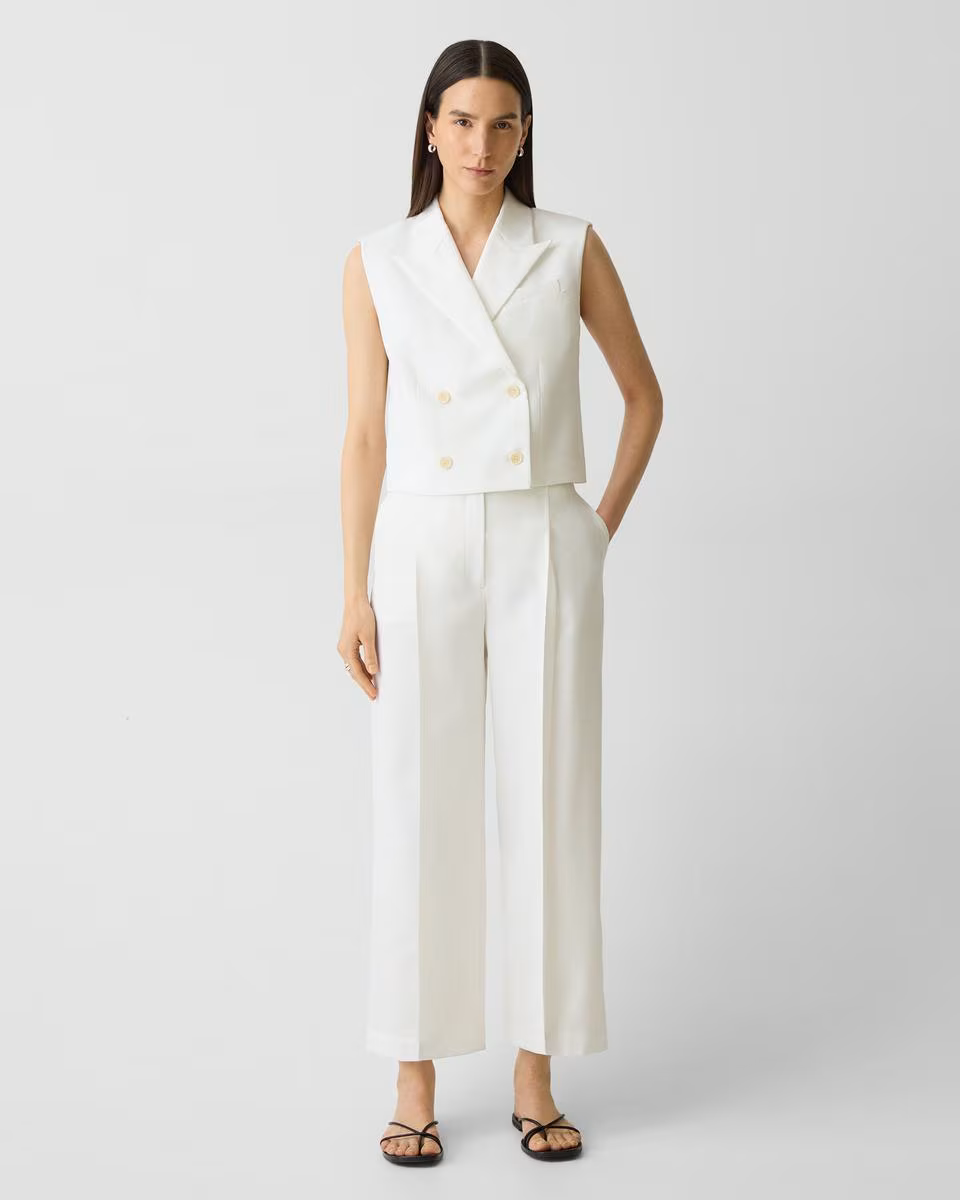 Double-Breasted Vest in City Twill