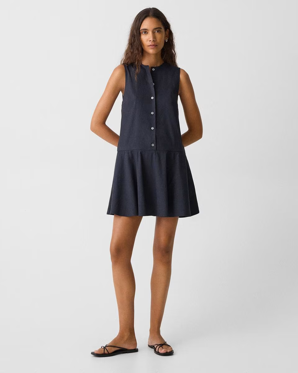 Sleeveless Mini Dress in Good Linen