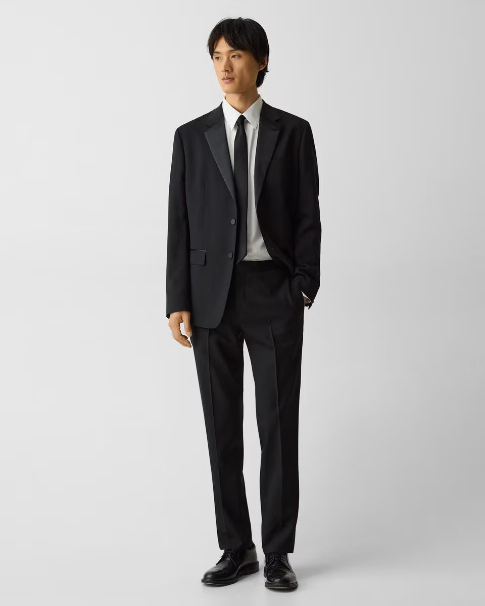 Mayer Tuxedo Pant in Stretch Wool
