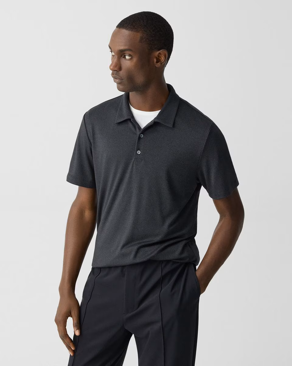 Bron Polo Shirt in Anemone Modal Jersey