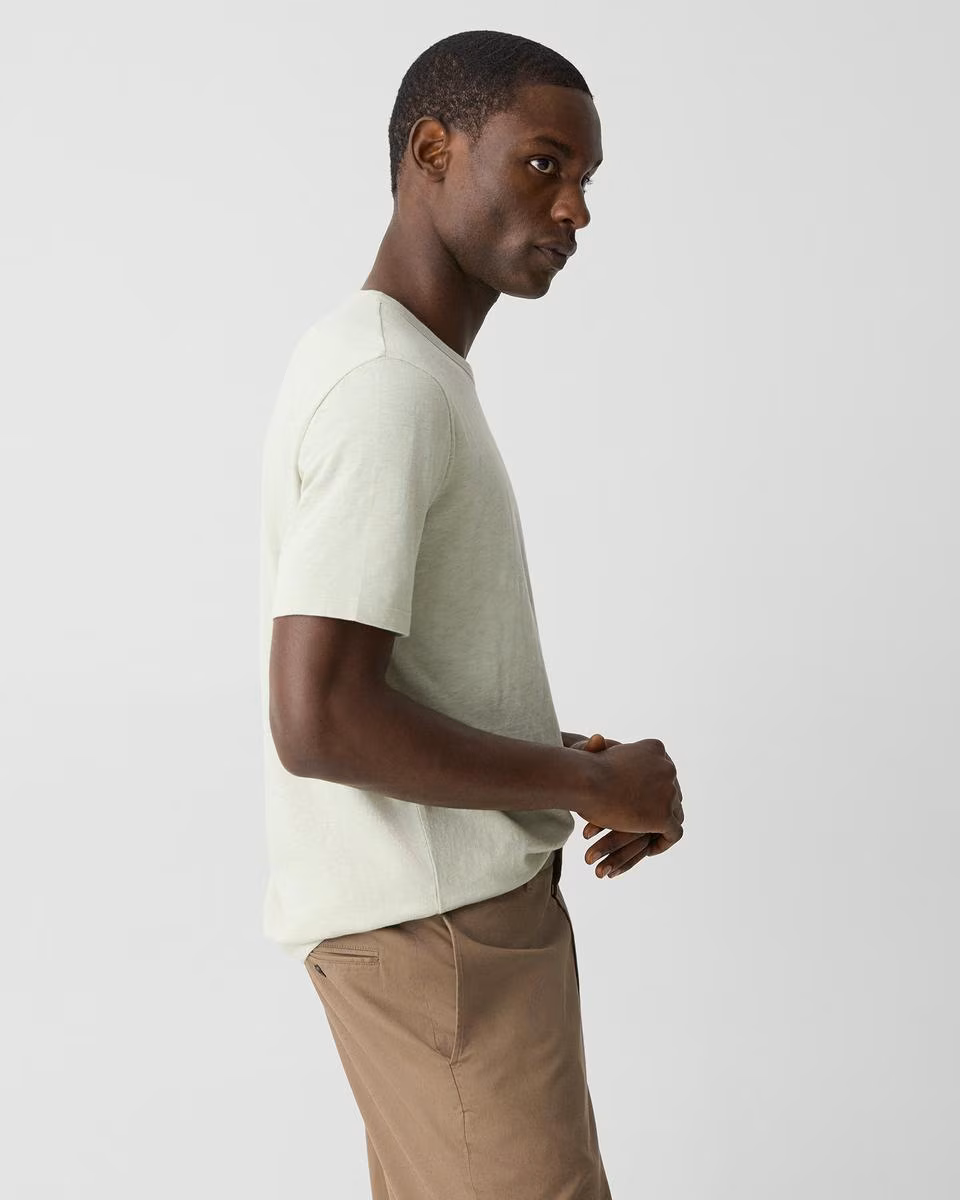 Essential Tee in Cosmos Slub Cotton