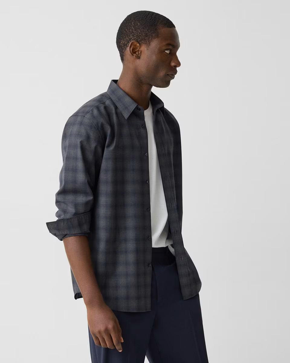 Irving Shirt in Checked Wool