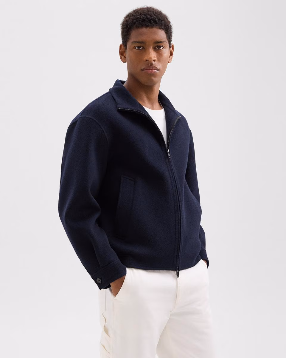 Straight Jacket in Double-Face Wool-Cashmere