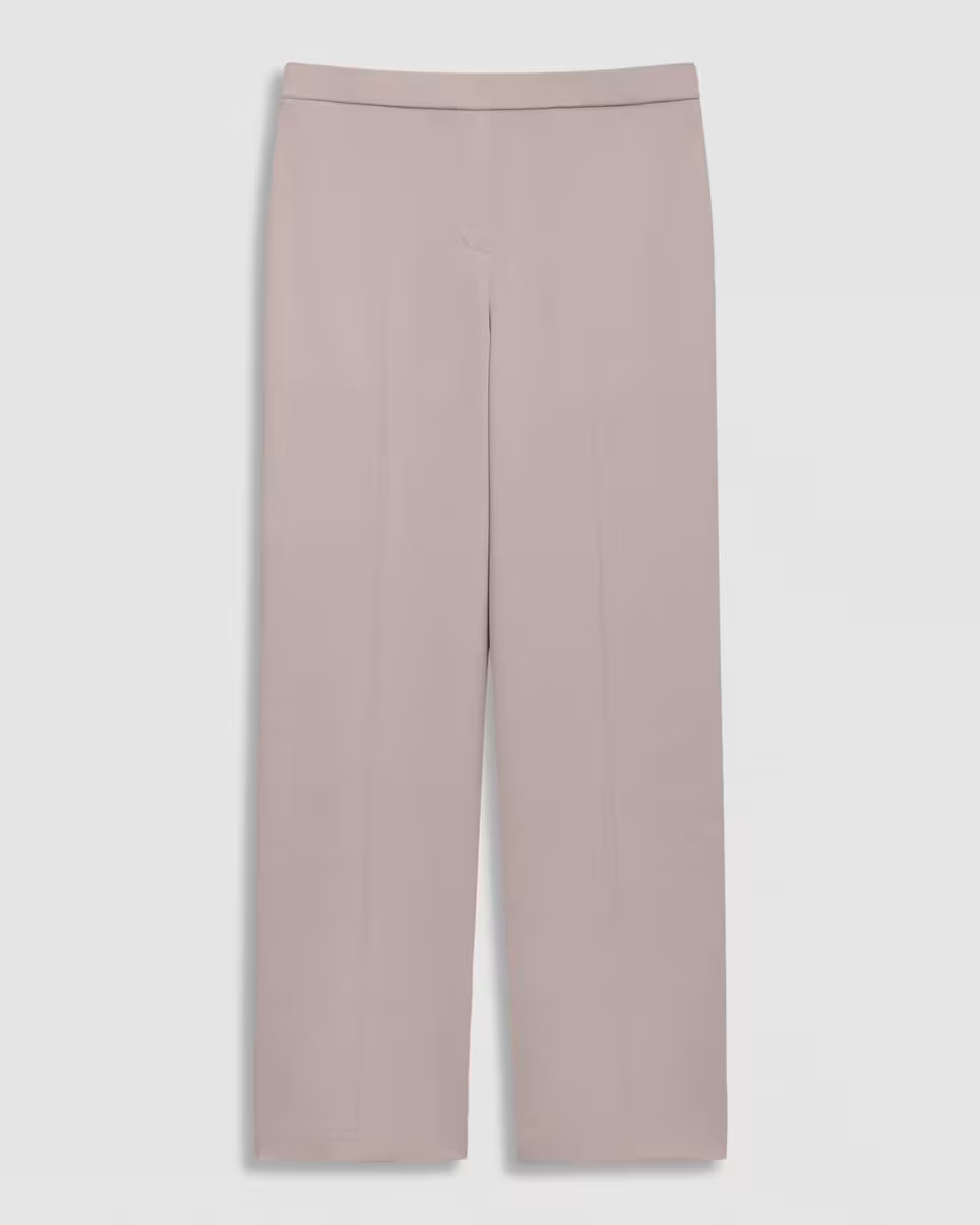 Wide-Leg Pull-On Pant in Admiral Crepe
