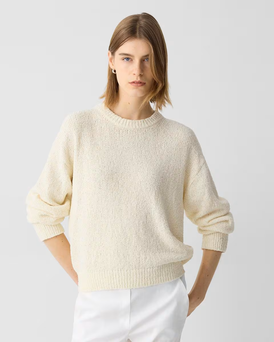 Bouclé Sweatshirt in Cotton-Blend