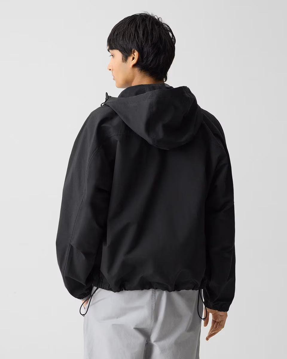 Hooded Jacket in Cotton-Blend