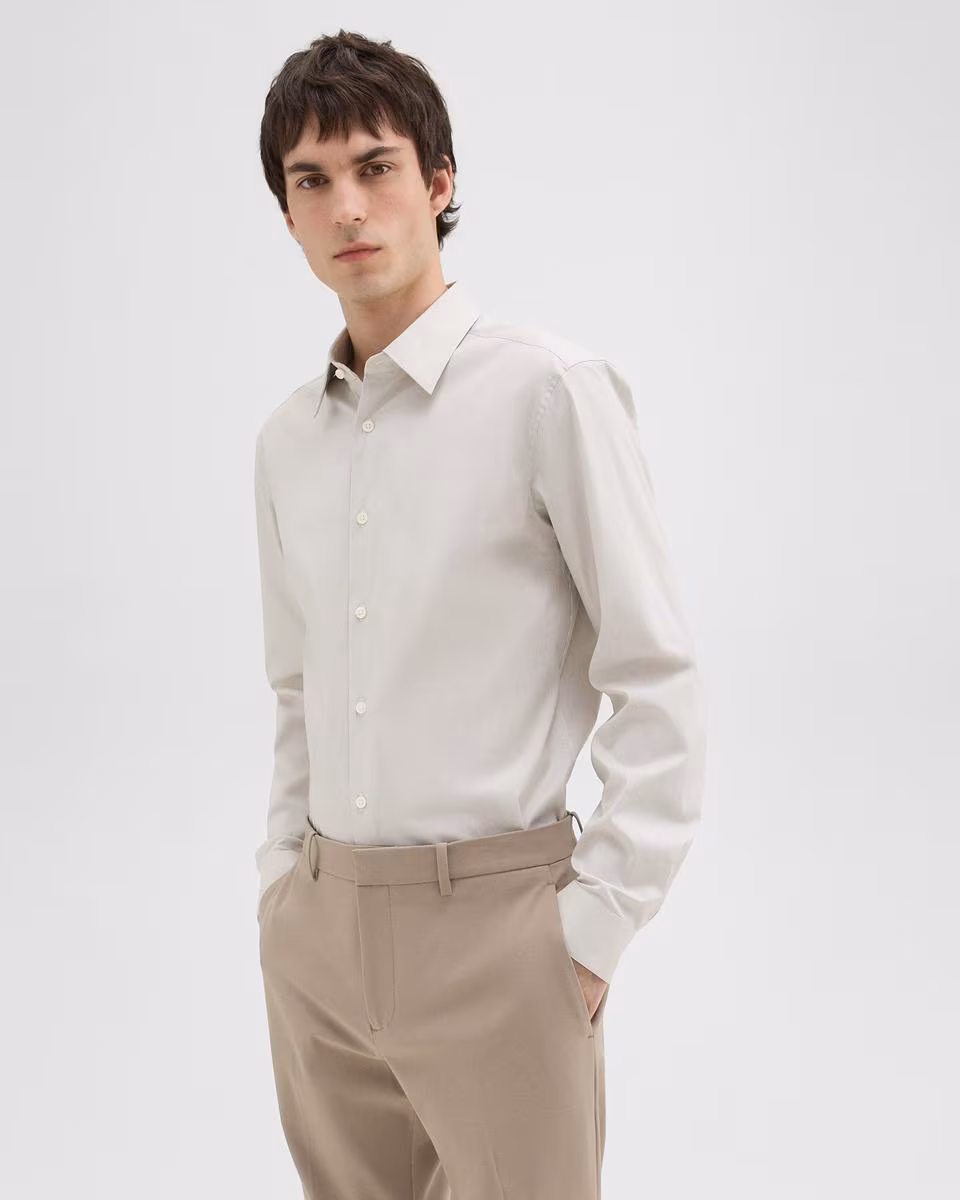 Sylvain Shirt in Checked Poplin