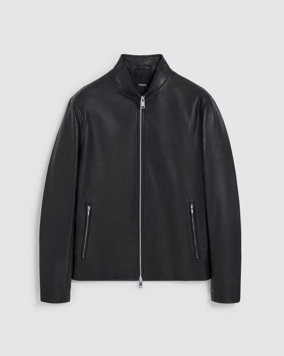Morvek Zip Jacket in Leather