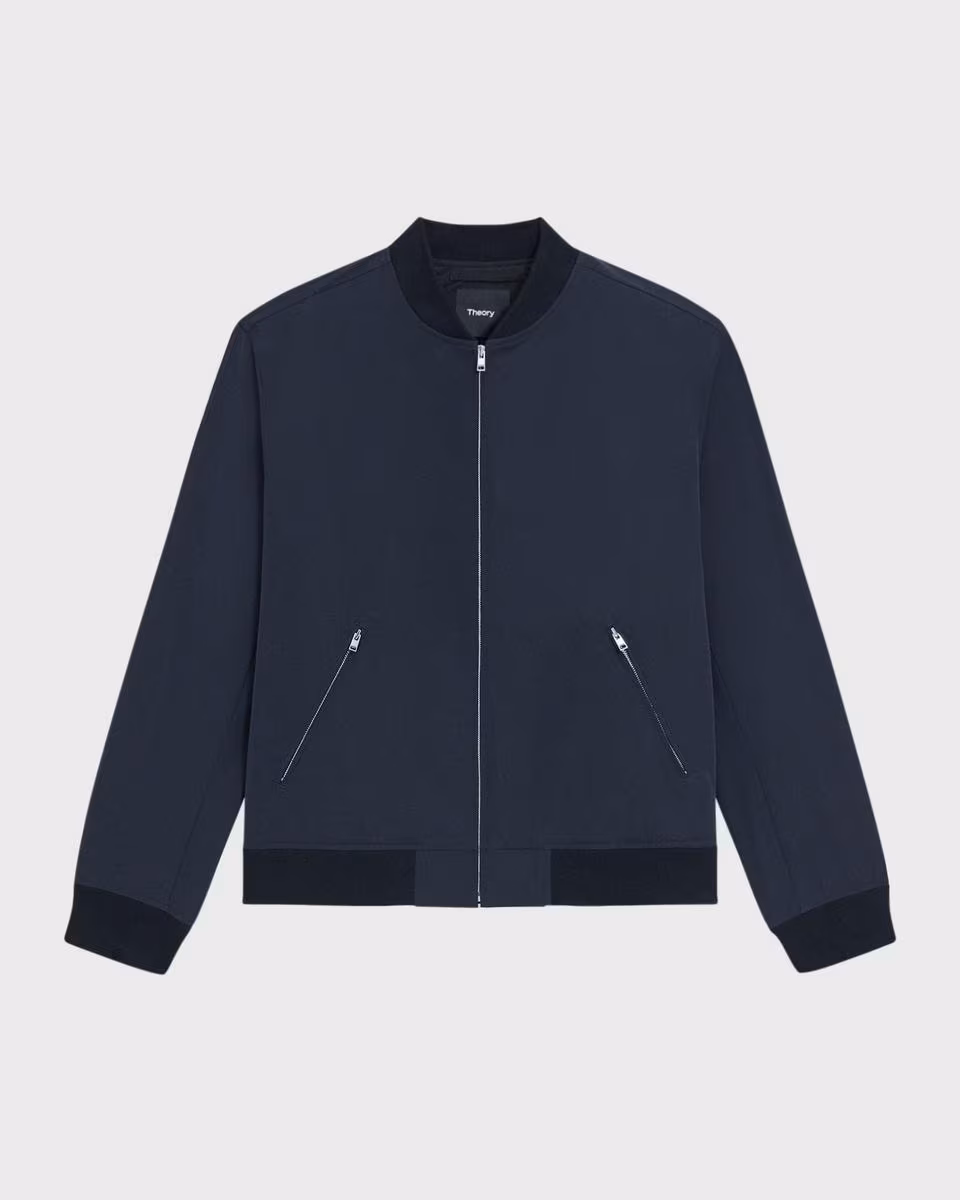 Tailored Bomber Jacket in Foundation Twill