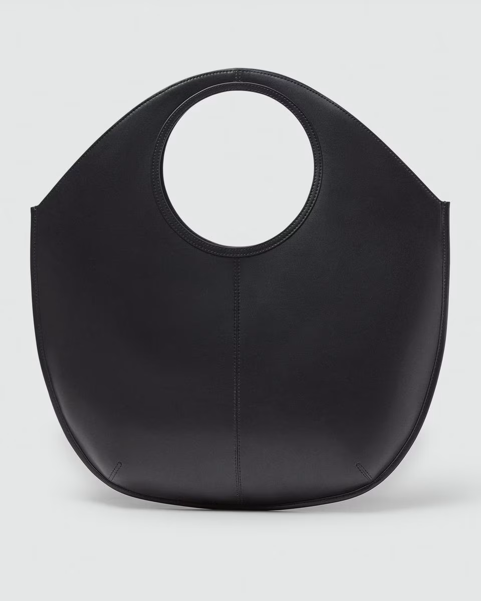 Circle Tote Bag in Leather